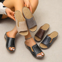 Load image into Gallery viewer, Women's summer beach open toe slippers
