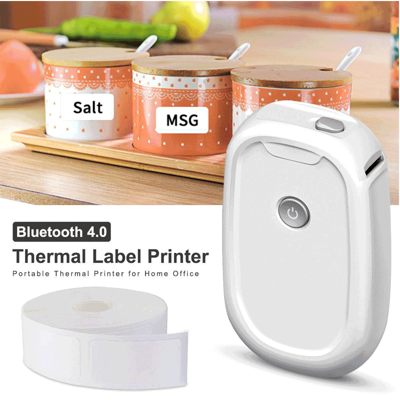 Wireless Bluetooth Mini Thermal Label Maker Printer
