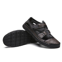 Load image into Gallery viewer, Men Comfy Flat Heel Summer Leather Sandals
