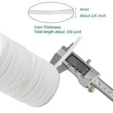 Load image into Gallery viewer, 2.5mm Round Braided Elastic Cord/White Elastic Band - 100 Yard
