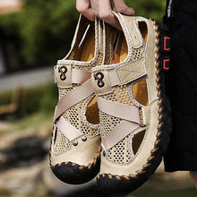 Load image into Gallery viewer, Men&#39;s Outdoor Wading Beach Shoes Mesh Non-slip Hole Sandals
