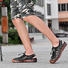 Load image into Gallery viewer, Men Outdoor Non-slip Hole Shoes Mesh Elastic Band Water Sandals
