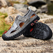 Load image into Gallery viewer, Men&#39;s Outdoor Wading Beach Shoes Mesh Non-slip Hole Sandals
