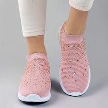 Load image into Gallery viewer, Women&#39;s Crystal Breathable Slip-On Walking Shoes

