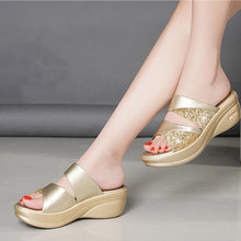 Load image into Gallery viewer, Fashion Platform Platform Wedge Wedge Ladies Slippers
