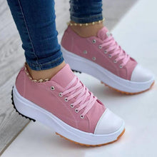 Load image into Gallery viewer, 2022 Women&#39;s Round Toe Lace-up Platform Arch Support Canvas Shoes
