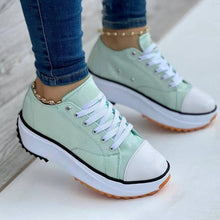 Load image into Gallery viewer, 2022 Women&#39;s Round Toe Lace-up Platform Arch Support Canvas Shoes
