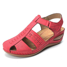 Load image into Gallery viewer, Women&#39;s Sandals Round Toe Wedge Sandals
