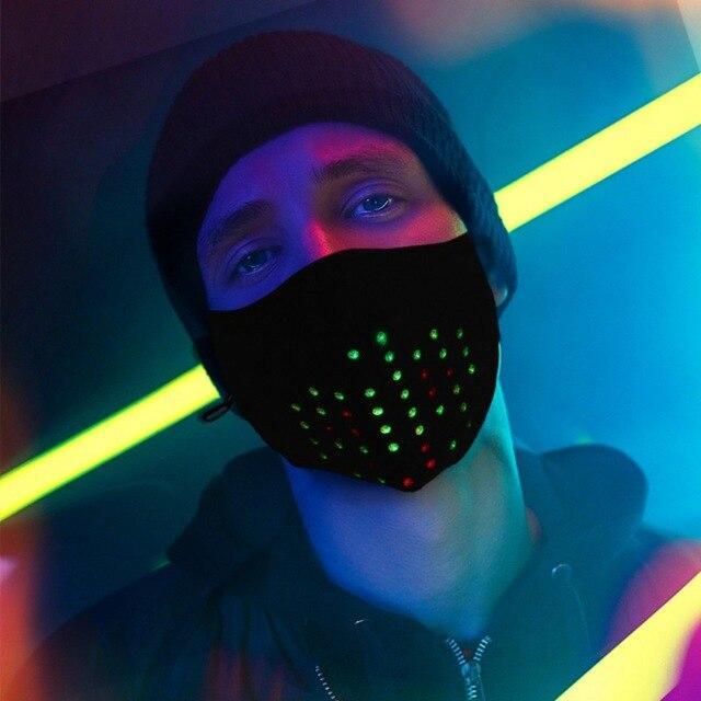 Voice-activated LED Mask